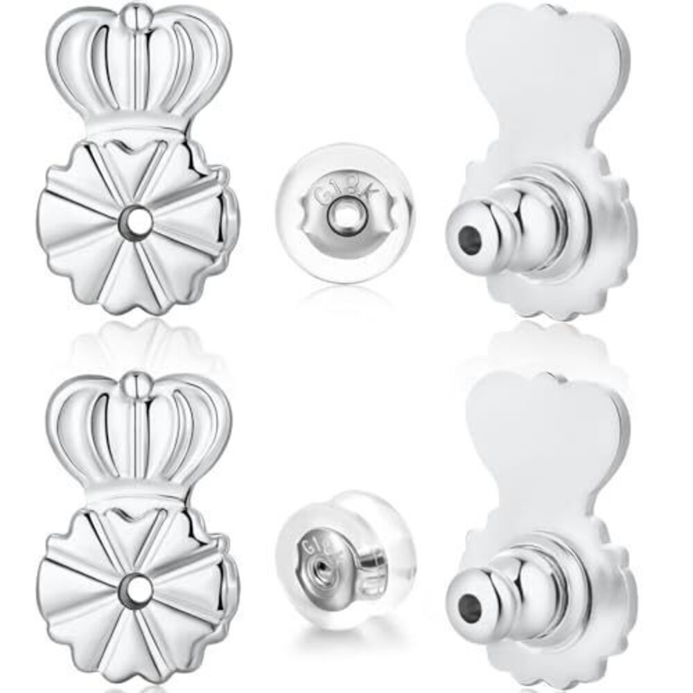 2038 6 PCS Earring Backs Replacement for Studs, Droopy Ears & Heavy